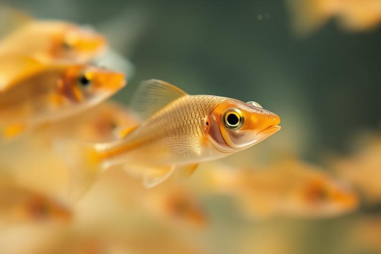 Alevins de tilapia élevés dans nos bassins
